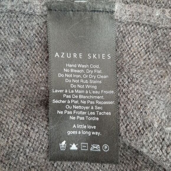 AZURE SKIES / Aritzia Lenox Sweater Cardigan Relaxed Fit Grey Sz XXS - Picture 12 of 15
